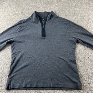 Robert Barakett Montreal Mens Quarter Zip‎ Pullover Shirt Gray Size M Gorecorp
